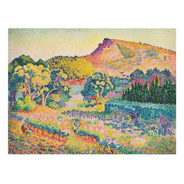 Leinwandbild - Henri Edmond Cross - Landschaft mit Le Cap Nègre - Quer 4:3