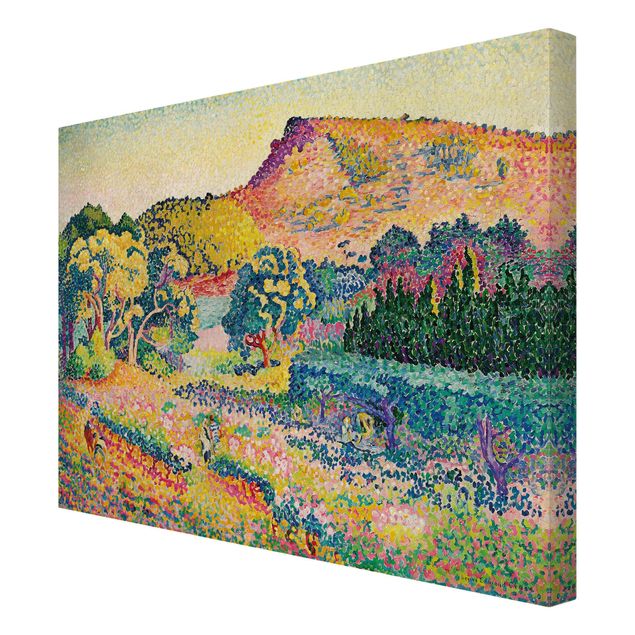 Leinwandbild - Henri Edmond Cross - Landschaft mit Le Cap Nègre - Quer 4:3