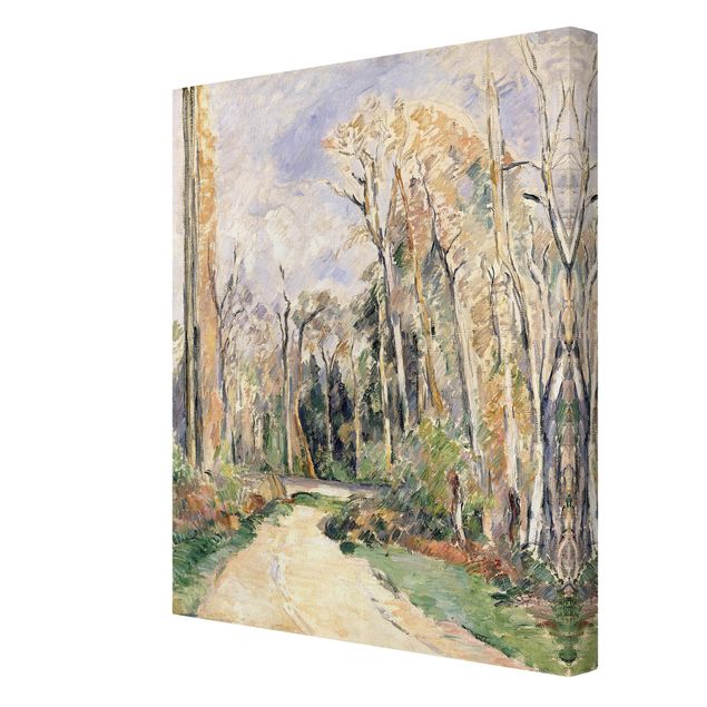 Leinwandbild - Paul Cézanne - Weg am Waldeingang - Hoch 3:4