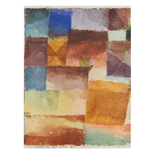 Leinwandbild - Paul Klee - In der Einöde - Hoch 3:4