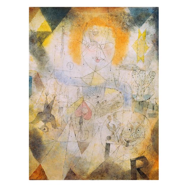Leinwandbild - Paul Klee - Irma Rossa, die Bändigerin - Hoch 3:4