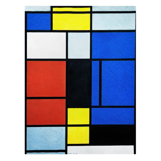 Leinwandbild - Piet Mondrian - Tableau No. 1 - Hoch 3:4