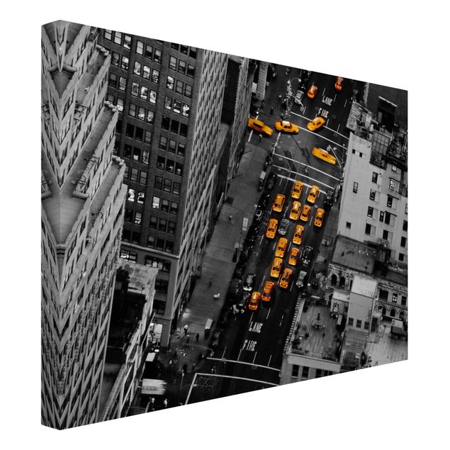Leinwandbild - Taxilichter Manhattan - Quer 4:3
