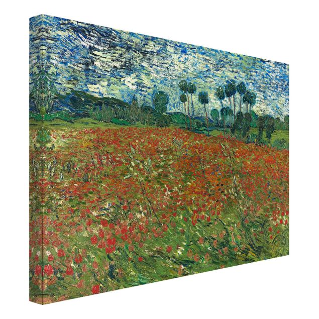 Leinwandbild - Vincent van Gogh - Mohnfeld - Quer 4:3