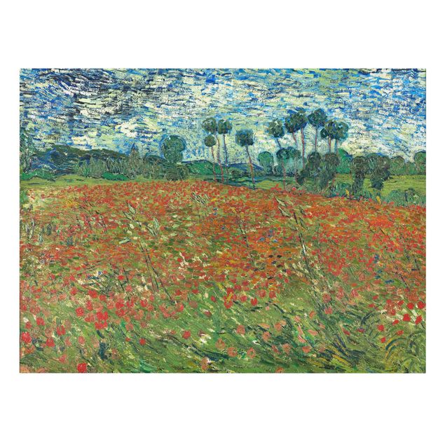 Leinwandbild - Vincent van Gogh - Mohnfeld - Quer 4:3