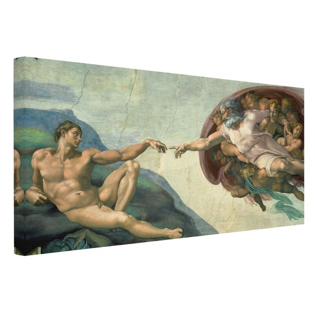 Leinwandbild Natur - Michelangelo - Sixtinische Kapelle - Querformat 2:1