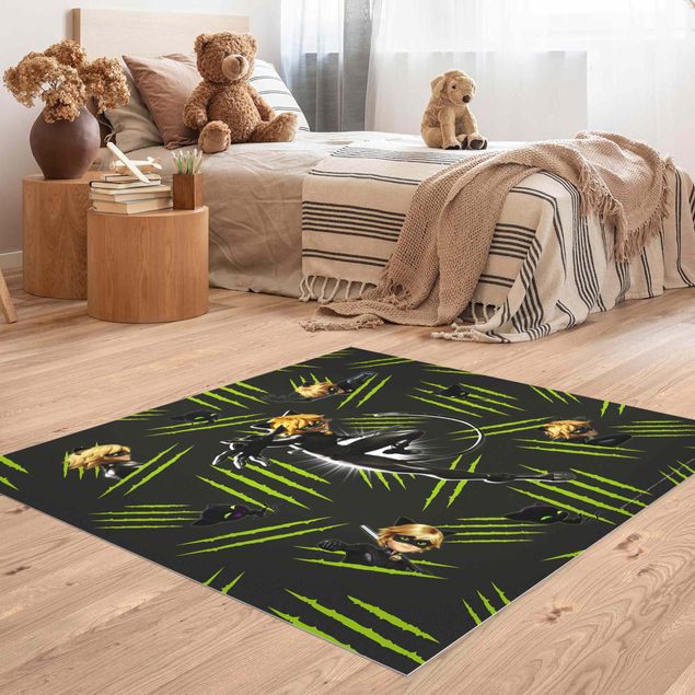 Moderne Teppiche Miraculous Cat Noir mit Krallen