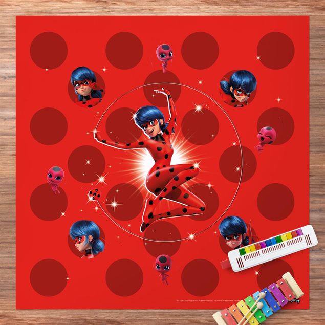 Miraculous Miraculous Ladybug auf roten Punkten