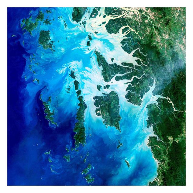 Fototapete - NASA Fotografie Archipel Südostasien