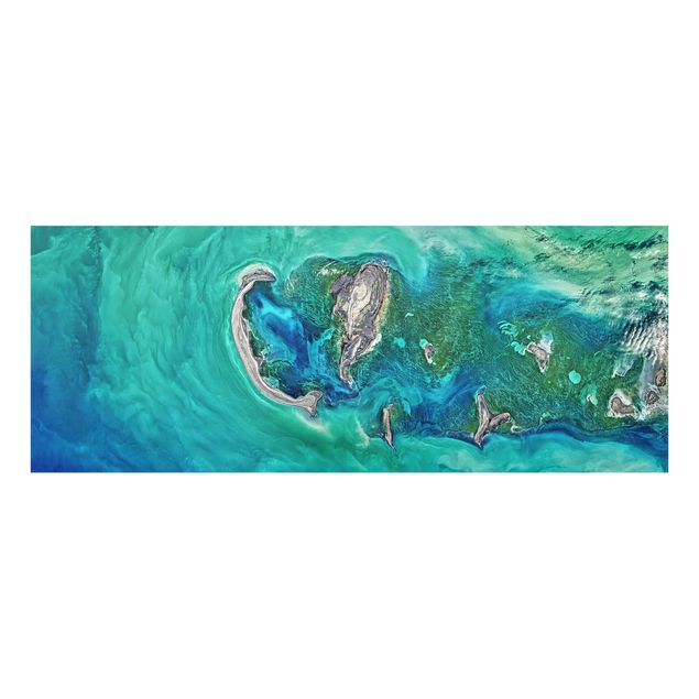 Glasbild - NASA Fotografie Kaspisches Meer - Panorama