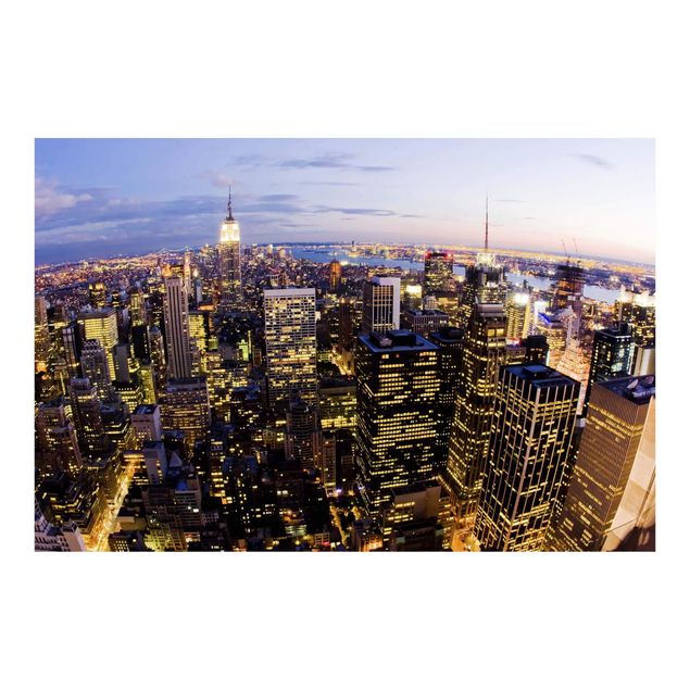 Fototapete - New York Skyline bei Nacht