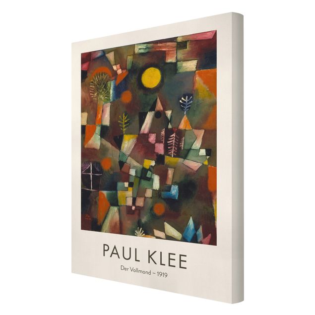 Leinwandbild - Paul Klee - Der Vollmond - Museumsedition - Hochformat 2:3