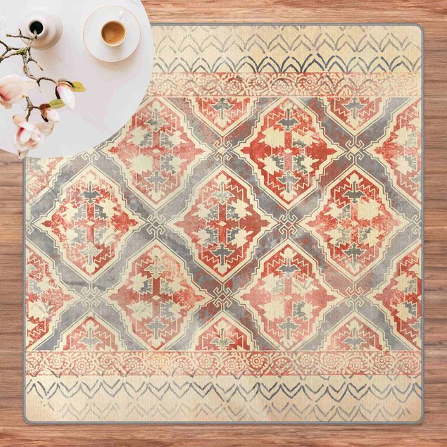 Teppich Orientalisch Persisches Vintage Muster in Indigo II