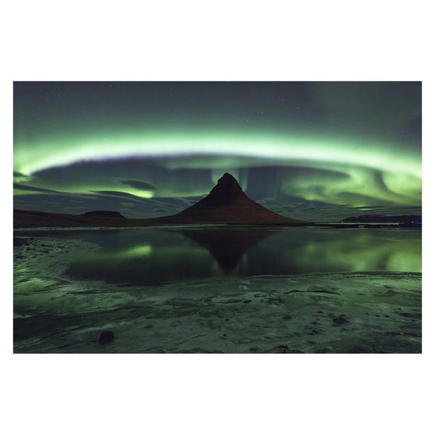 Fototapete - Polarlicht in Island