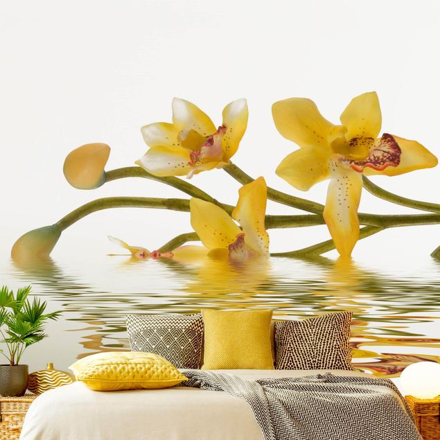 Fototapete - Saffron Orchid Waters