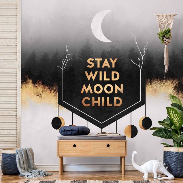 Fototapete - Stay Wild Moon Child - Quadrat