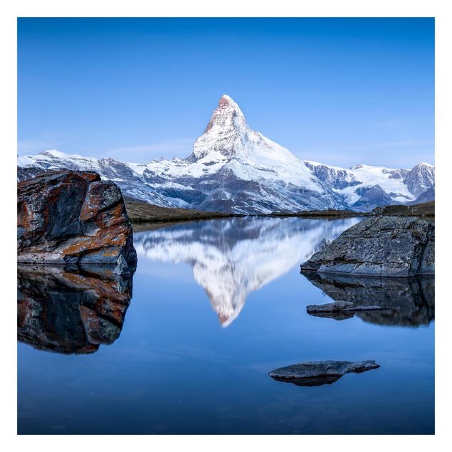 Fototapete - Stellisee vor dem Matterhorn