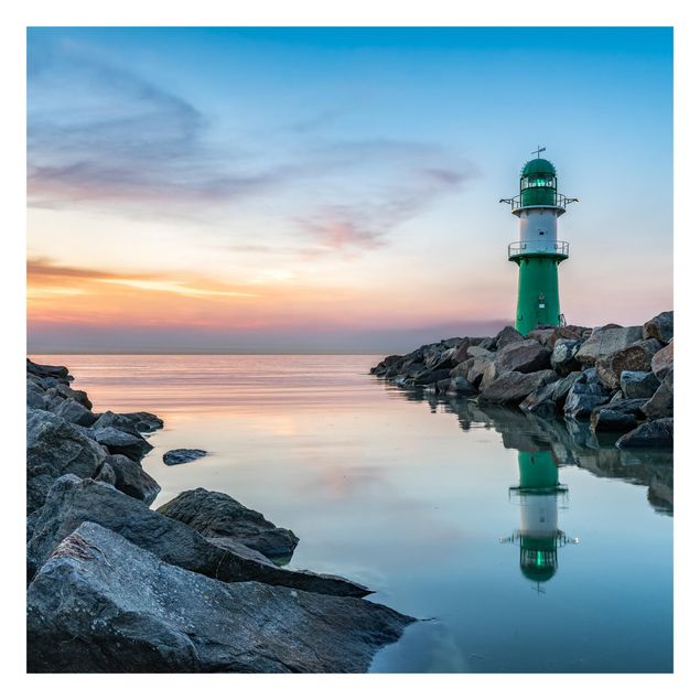 Fototapete - Sunset at the Lighthouse