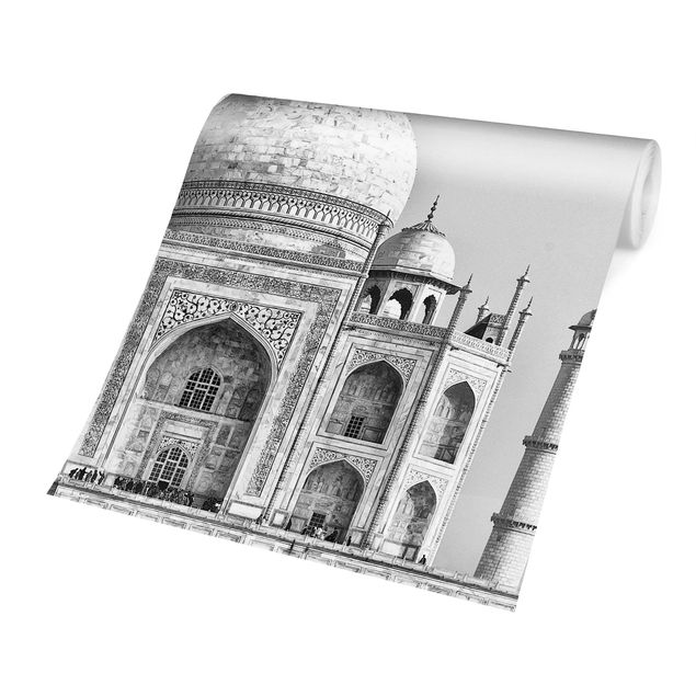Fototapete - Taj Mahal in Grau