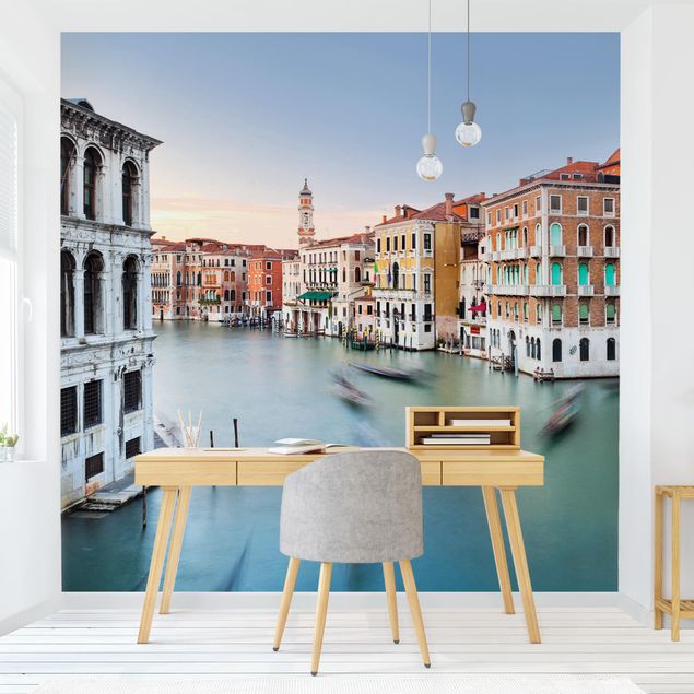 Fototapete - Canale Grande Blick von der Rialtobrücke Venedig