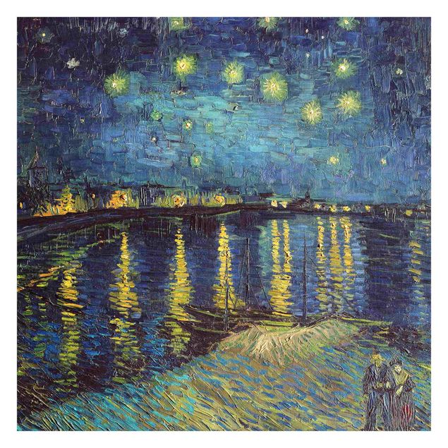 Fototapete - Vincent van Gogh - Sternennacht über der Rhône