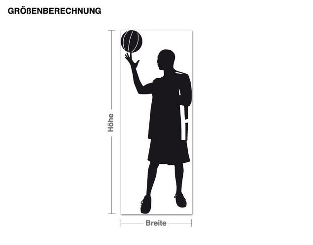 Wandsticker Basketball Basketballer