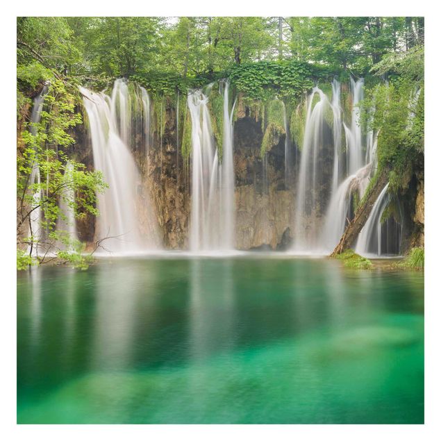 Fototapete - Wasserfall Plitvicer Seen