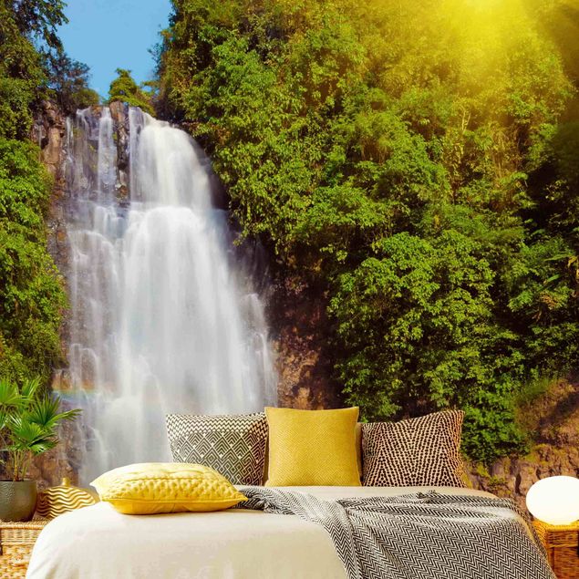 Fototapete - Wasserfall Romantik