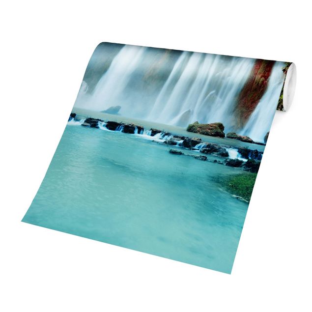 Fototapete - Wasserfallpanorama