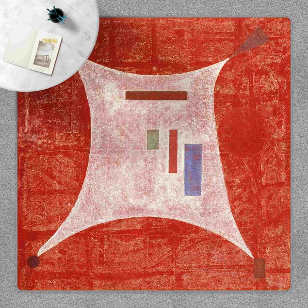 Teppich rot Wassily Kandinsky - Vier Ecken