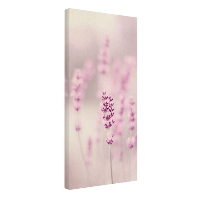 Leinwandbild Natur - Zartvioletter Lavendel - Hochformat 1:2