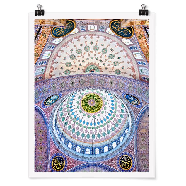 Poster - Blaue Moschee in Istanbul - Hochformat 3:4