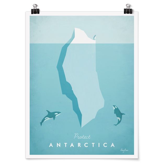 Poster - Reiseposter - Antarktis - Hochformat 4:3