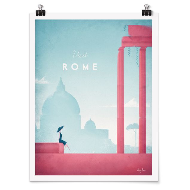 Poster - Reiseposter - Rom - Hochformat 4:3