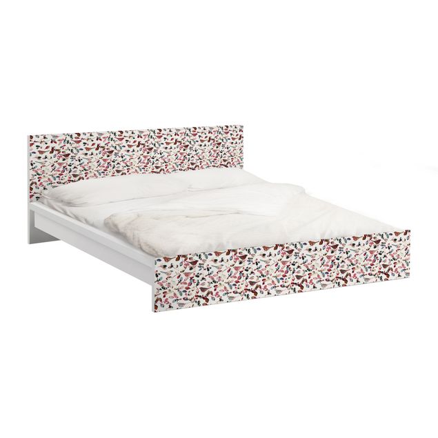 Möbelfolie für IKEA Malm Bett niedrig 140x200cm - Klebefolie Look Closer
