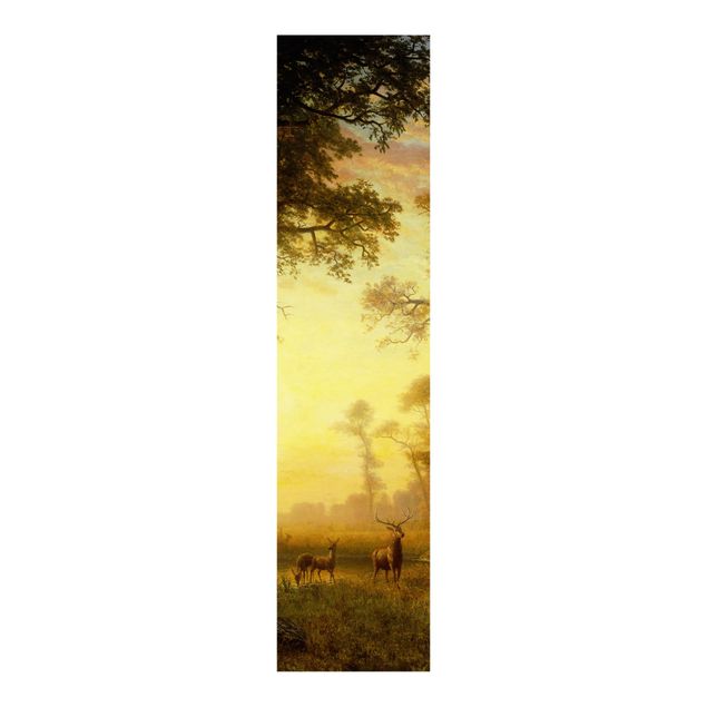 Schiebegardinen Set - Albert Bierstadt - Sonnenbeschienene Lichtung - 3 Flächenvorhänge