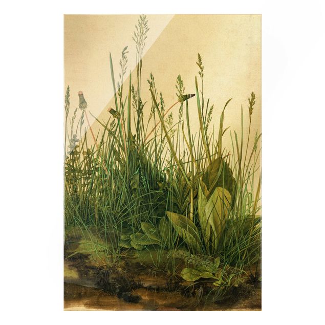 Glasbild - Albrecht Dürer - Das große Rasenstück - Hochformat 3:2