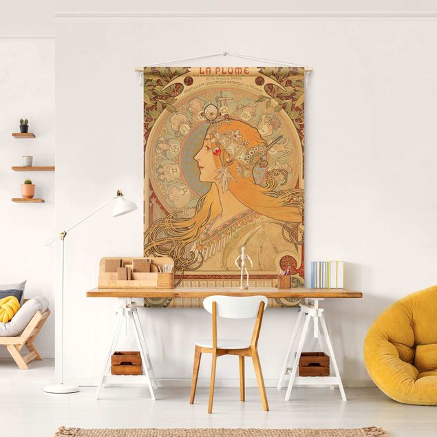 Wandbehang Vintage Alfons Mucha - Sternkreiszeichen