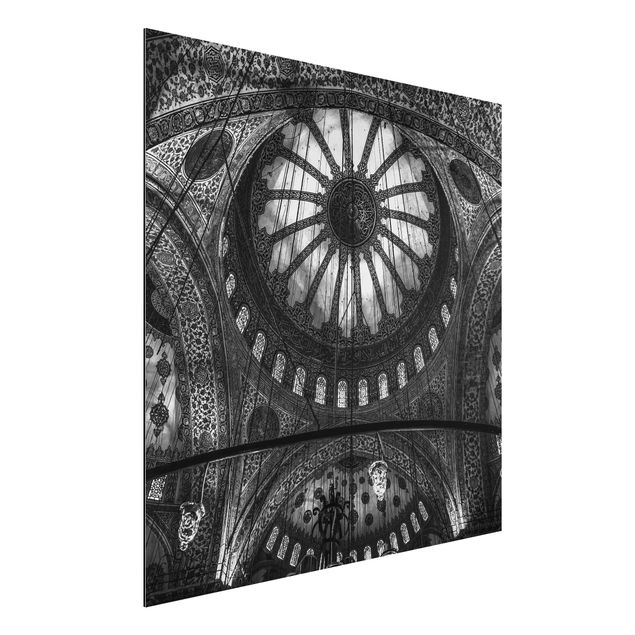 Aluminium Print - Die Kuppeln der blauen Moschee - Quadrat 1:1