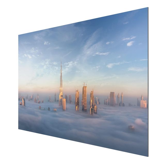 Aluminium Print - Dubai über den Wolken - Querformat 2:3