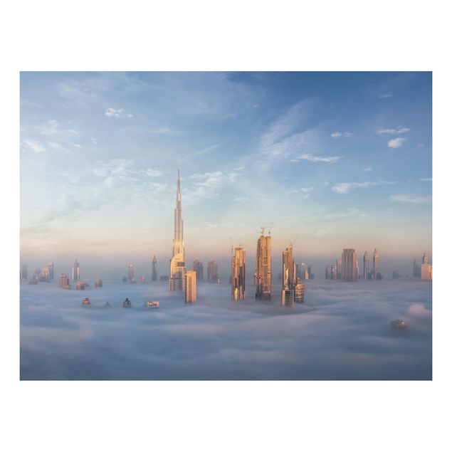 Aluminium Print - Dubai über den Wolken - Querformat 3:4