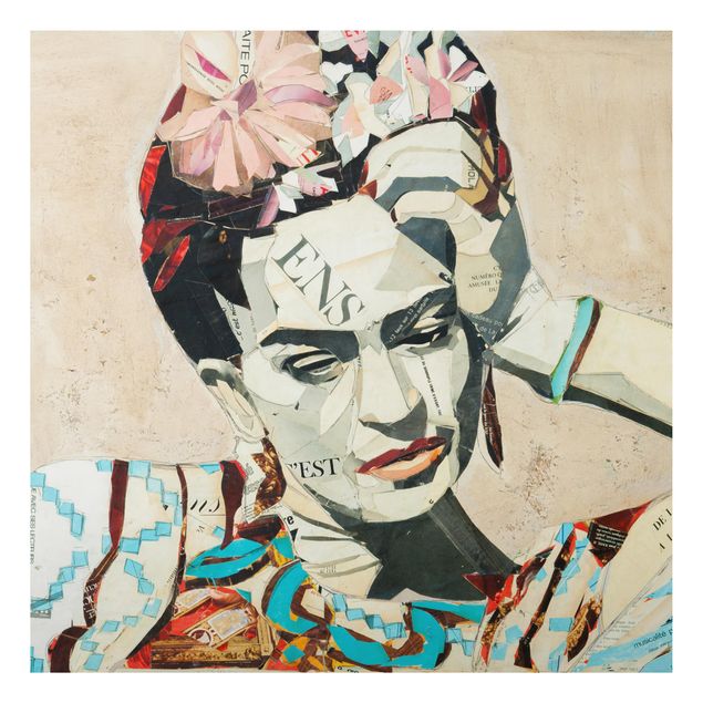 Alu-Dibond Bild - Frida Kahlo - Collage No.1