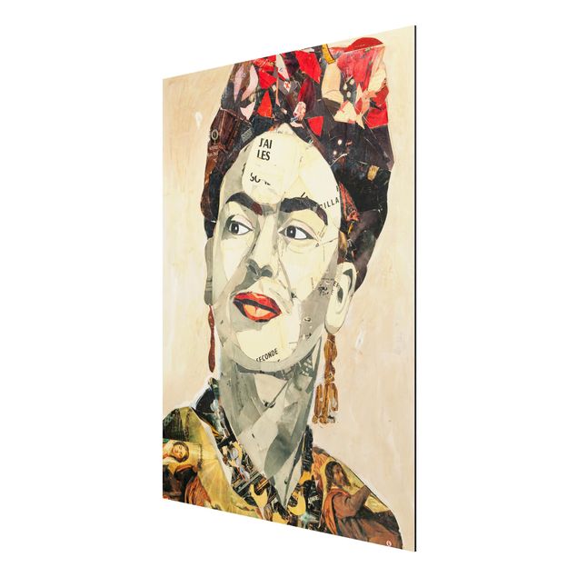 Alu-Dibond Bild - Frida Kahlo - Collage No.2