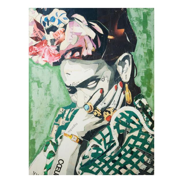 Alu-Dibond Bild - Frida Kahlo - Collage No.3