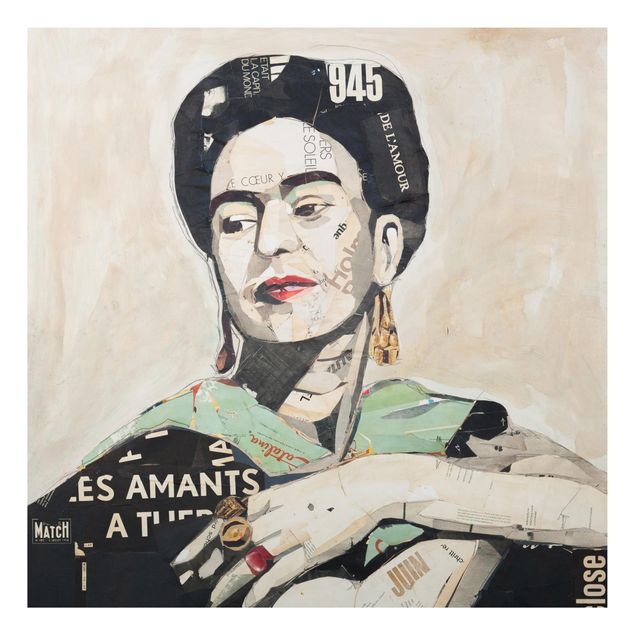Alu-Dibond Bild - Frida Kahlo - Collage No.4
