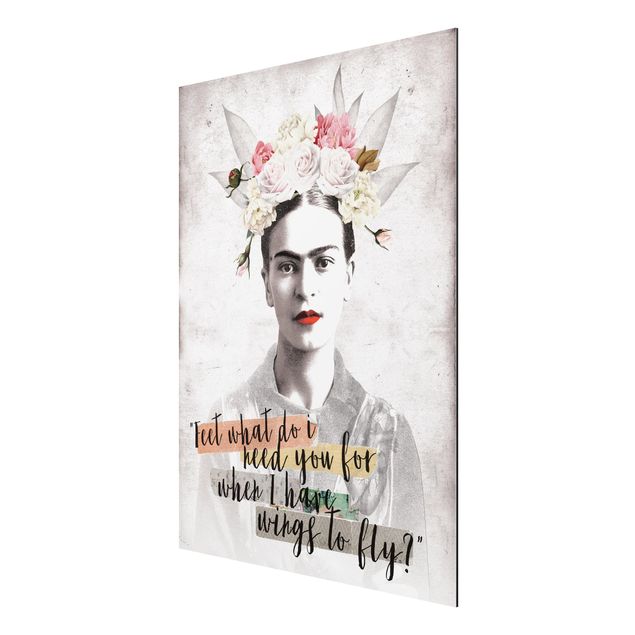 Alu-Dibond Bild - Frida Kahlo - Quote