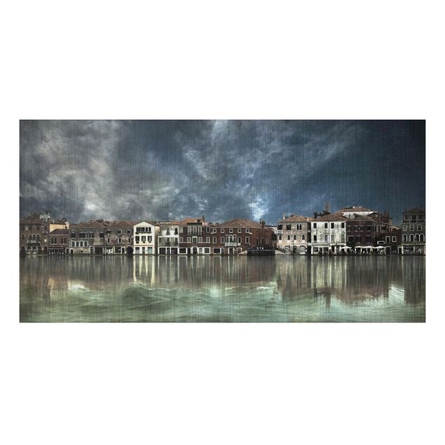 Alu-Dibond Bild - Reflexionen in Venedig