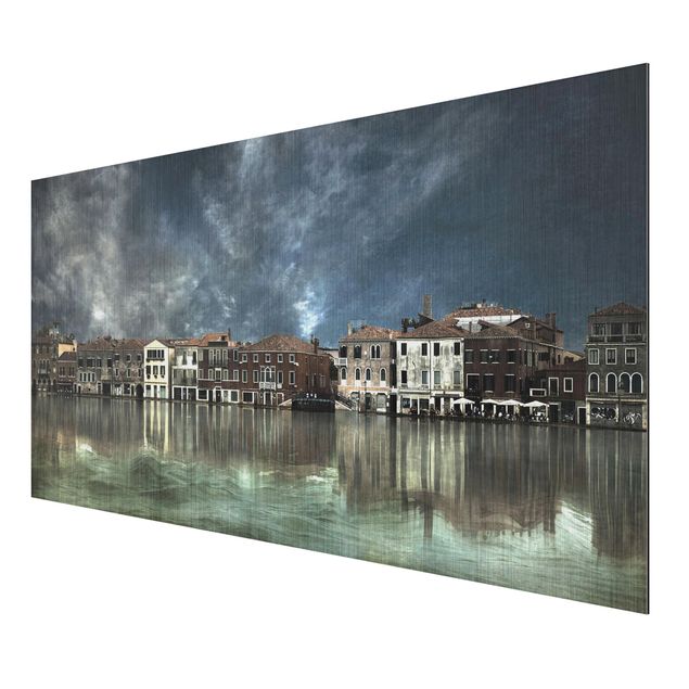 Alu-Dibond Bild - Reflexionen in Venedig