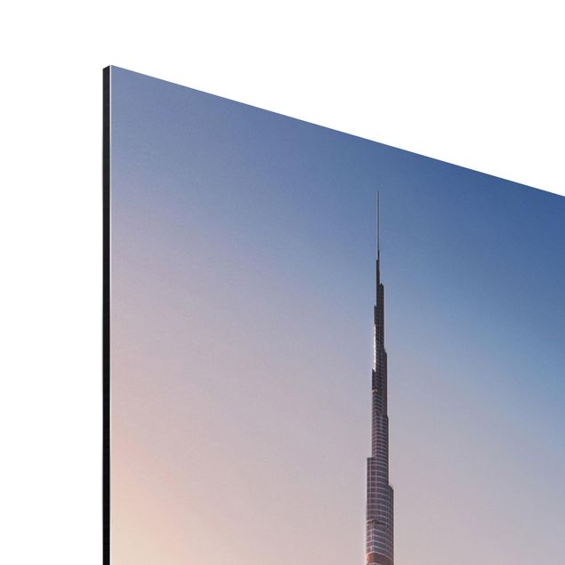 Aluminium Print - Himmlische Skyline von Dubai - Hochformat 3:2