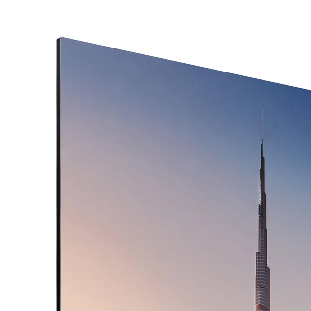 Aluminium Print - Himmlische Skyline von Dubai - Hochformat 4:3